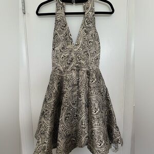 Bebe gold and black dress